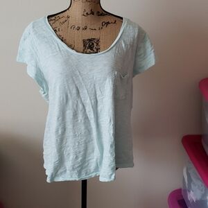 Mint blue xxl easy tee with pocket.